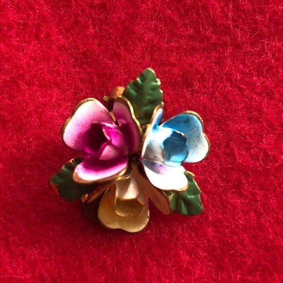 Vintage Enameled Earrings - Picture 6 of 7